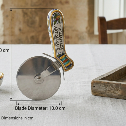 Tagliapizza manico ceramica