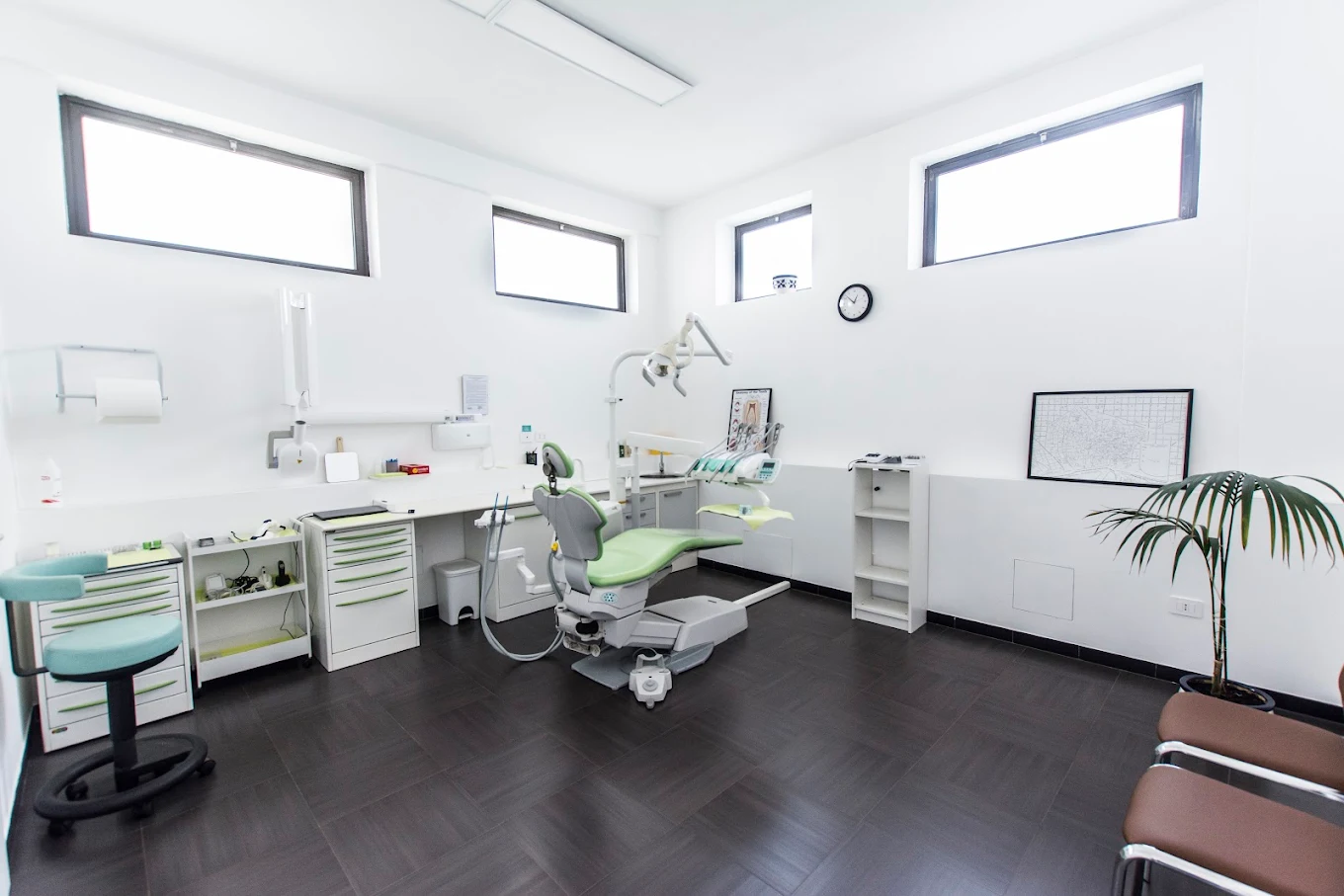 Dettaglio degli spazi dello studio odontoiatrico